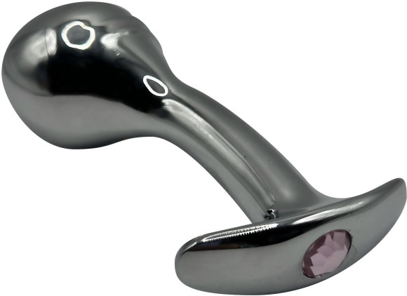 Изогнутая алюминиевая анальная пробка для ношения - 9 см. Изогнутая алюминиевая анальная пробка для ношения - 9 см.