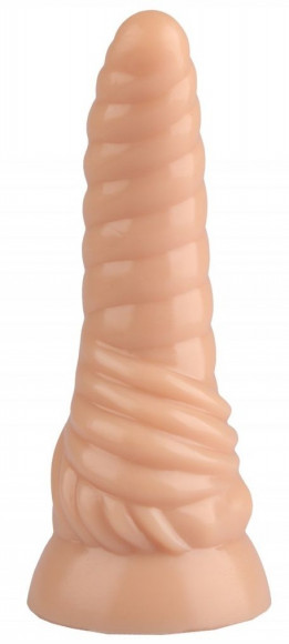 Телесный фигурный анальный фаллоимитатор - 20,5 см. Телесный фигурный анальный фаллоимитатор - 20,5 см.