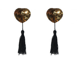 Золотистые пэстисы Gipsy с черными кисточками Золотистые пэстисы Gipsy с черными кисточками