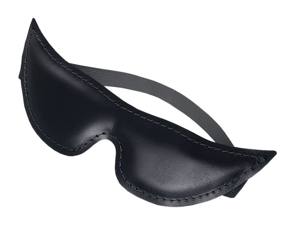 Черная кожаная маска с заостренными кончиками Черная кожаная маска с заостренными кончиками