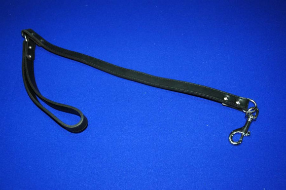 Подшитый кожаный поводок Привязь любви-2 - 75 см. Подшитый кожаный поводок Привязь любви-2 - 75 см.