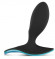 Чёрная анальная вибропробка SURFER PLUG VIBE с управлением со смартфона
