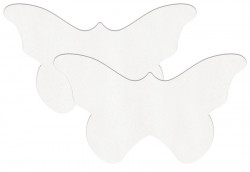 Белые пестисы в форме бабочек