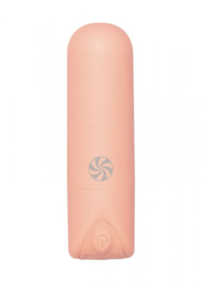Персиковая перезаряжаемая вибропуля Gala Персиковая перезаряжаемая вибропуля Gala