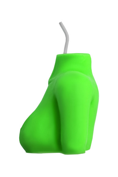 Зеленая сувенирная свеча «Женский силуэт» Зеленая сувенирная свеча «Женский силуэт»