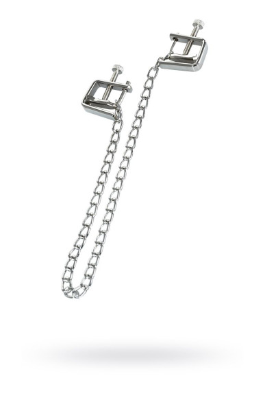 Серебристые зажимы для сосков Theatre с цепочкой Серебристые зажимы для сосков Theatre с цепочкой
