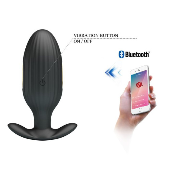 Черная анальная вибропробка с электростимуляцией Jefferson - 9,2 см. Черная анальная вибропробка с электростимуляцией Jefferson - 9,2 см.