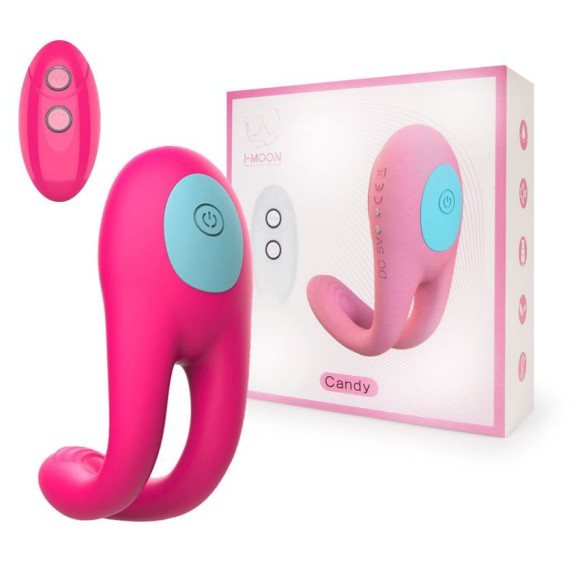 Розовое виброкольцо с пультом ДУ Розовое виброкольцо с пультом ДУ