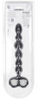 Черная анальная цепочка Beaded Silicone Anal Probe with Double Loop - 24 см.