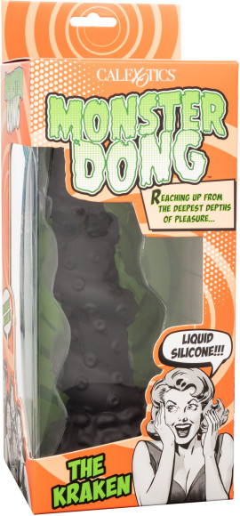 Черный фантазийный фаллоимитатор The Kraken - 20,2 см. Черный фантазийный фаллоимитатор The Kraken - 20,2 см.