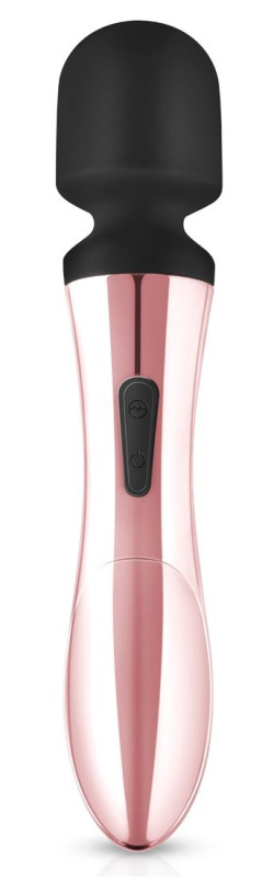 Черно-розовый вибромассажер Nouveau Curve Massager - 21 см. Черно-розовый вибромассажер Nouveau Curve Massager - 21 см.