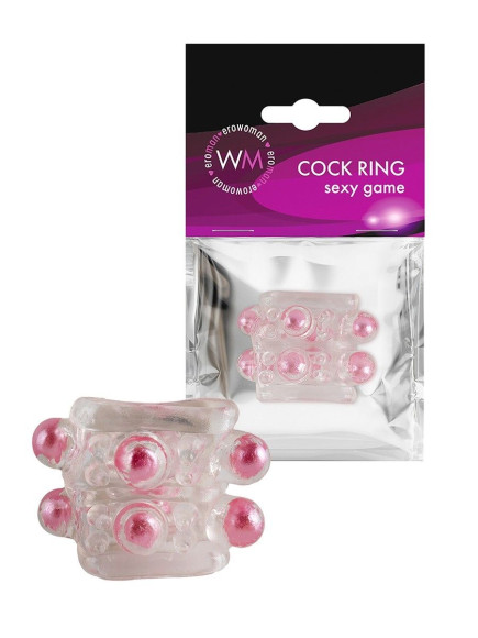 Прозрачная насадка на пенис с цветными шариками Прозрачная насадка на пенис с цветными шариками