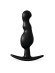 Черная анальная фигурная втулка - 11,5 см. Черная анальная фигурная втулка - 11,5 см.