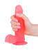Нежно-розовый фаллоимитатор с мошонкой на присоске - 16,5 см. Нежно-розовый фаллоимитатор с мошонкой на присоске - 16,5 см.