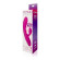 Розовый силиконовый вибромассажер с отростком и 20 режимами вибрации Розовый силиконовый вибромассажер с отростком и 20 режимами вибрации