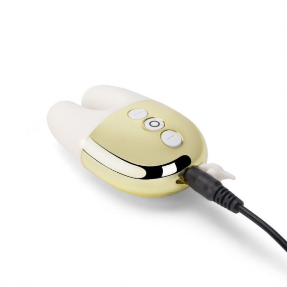 Белый вибратор с ушками Le Wand Double Vibe Белый вибратор с ушками Le Wand Double Vibe