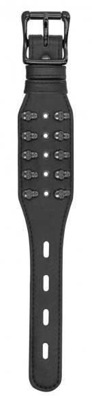 Черный браслет с металлическими заклепками Черный браслет с металлическими заклепками
