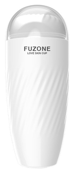 Белый мастурбатор с вибрацией в колбе Fuzone