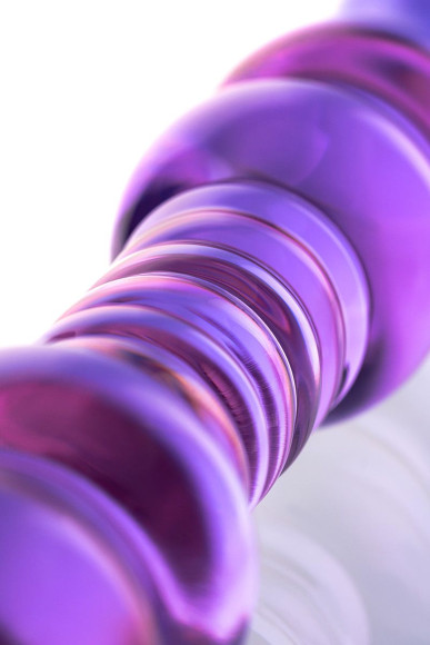 Двусторонний стеклянный фаллос-ёлочка - 22,5 см. Двусторонний стеклянный фаллос-ёлочка - 22,5 см.