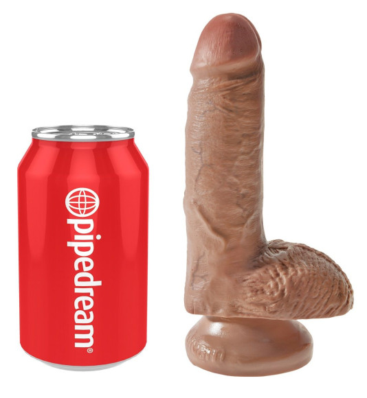 Фаллоимитатор-мулат с мошонкой 7 Cock with Balls - 19,4 см. Фаллоимитатор-мулат с мошонкой 7 Cock with Balls - 19,4 см.