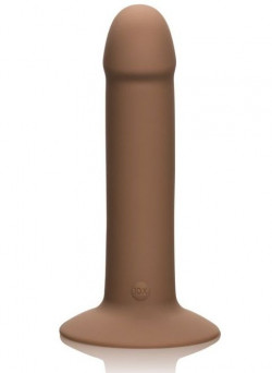 Бежевый вибромассажёр с присоской LUXE Touch-Sensitive Vibrator - 16,5 см.