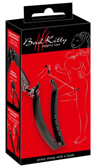 Зажим для половых губ с поводком Pussy Clamp With A Leash Зажим для половых губ с поводком Pussy Clamp With A Leash
