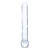Стеклянная прозрачная палочка-фаллос Callisto Clear Glass Dildo - 18 см.