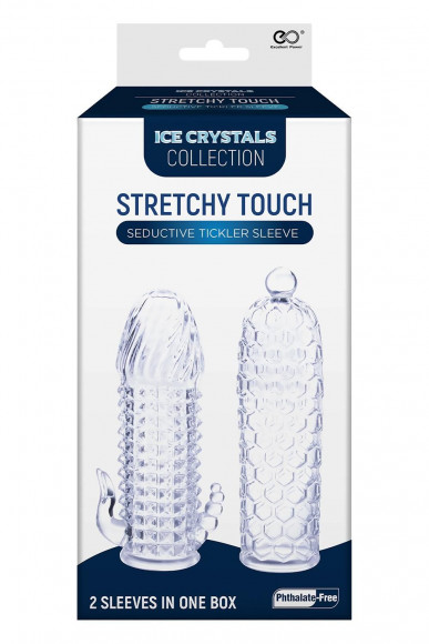 Набор из 2 прозрачных насадок на член Seductive Tickler Sleeves Set Набор из 2 прозрачных насадок на член Seductive Tickler Sleeves Set