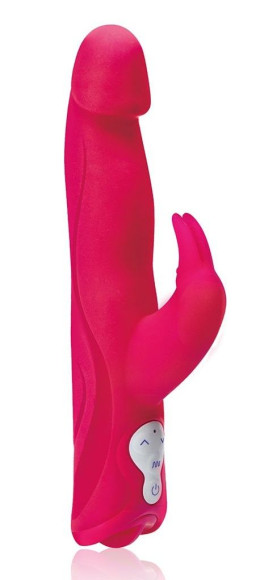 Розовый силиконовый вибратор JUMPING BULLETS с 3 моторами - 22 см. Розовый силиконовый вибратор JUMPING BULLETS с 3 моторами - 22 см.