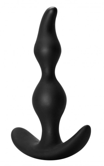 Чёрная анальная пробка Bent Anal Plug Black - 13 см. Чёрная анальная пробка Bent Anal Plug Black - 13 см.
