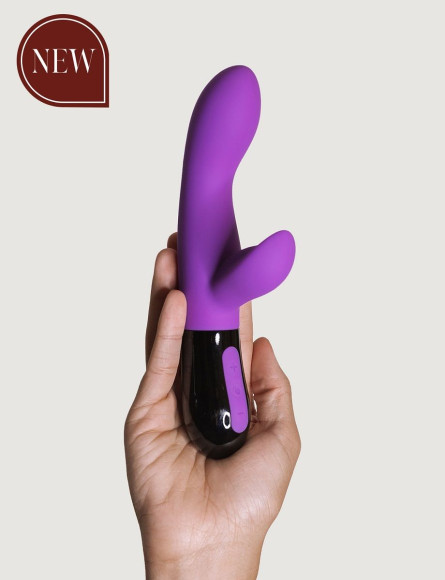 Фиолетовый вибратор-кролик Gaia 2.0 - 20,4 см. Фиолетовый вибратор-кролик Gaia 2.0 - 20,4 см.