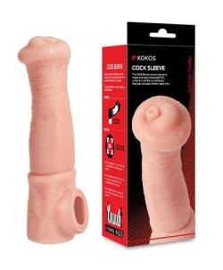 Телесная фантазийная насадка на член Cock Sleeve Size L Телесная фантазийная насадка на член Cock Sleeve Size L
