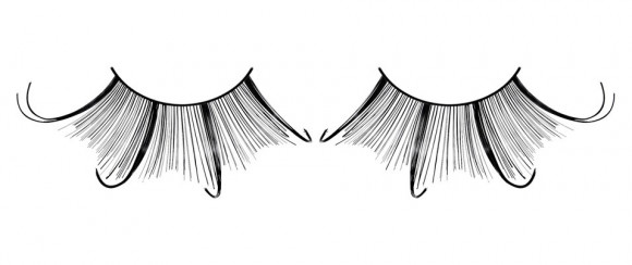 Черные ресницы-перья с изгибом Черные ресницы-перья с изгибом