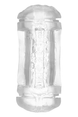 Прозрачный двусторонний мастурбатор Sophia - вагина и анус