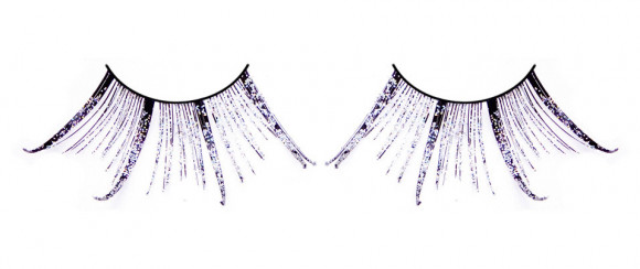 Чёрные-фиолетовые ресницы-перья Чёрные-фиолетовые ресницы-перья