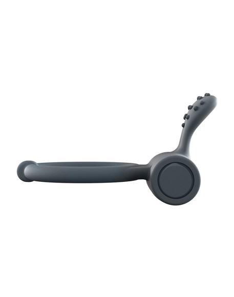 Серое перезаряжаемое эрекционное кольцо с вибрацией Power Clit Серое перезаряжаемое эрекционное кольцо с вибрацией Power Clit