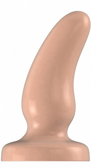 Телесная анальная пробка Bottom Line №7 - 10,5 см.