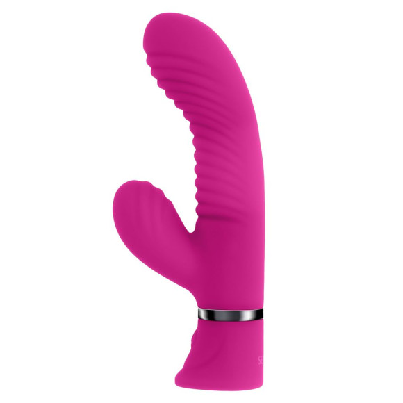 Розовый вибростимулятор-кролик Next Wave - 16,3 см. Розовый вибростимулятор-кролик Next Wave - 16,3 см.