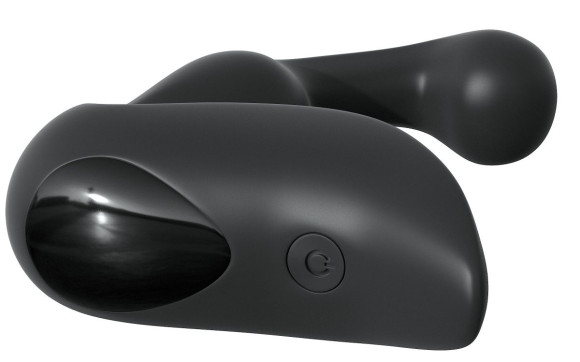 Черный вибромассажер простаты с пультом ДУ Control P-Spot Pro Черный вибромассажер простаты с пультом ДУ Control P-Spot Pro
