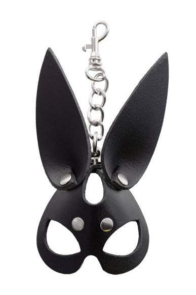 Кожаный брелок в виде маски зайца Кожаный брелок в виде маски зайца