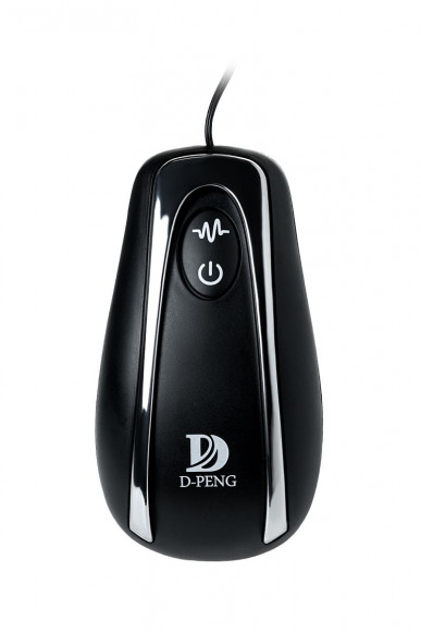 Чёрная анальная втулка G Point D-PENG с пультом - 12,3 см.