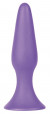 Фиолетовая анальная пробка Silky Buttplug Small Purple - 11,5 см.