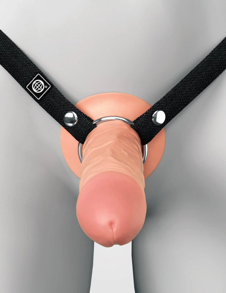 Телесный пустотелый фаллопротез 5’’ Hollow Silicone Strap-On - 14 см. Телесный пустотелый фаллопротез 5’’ Hollow Silicone Strap-On - 14 см.