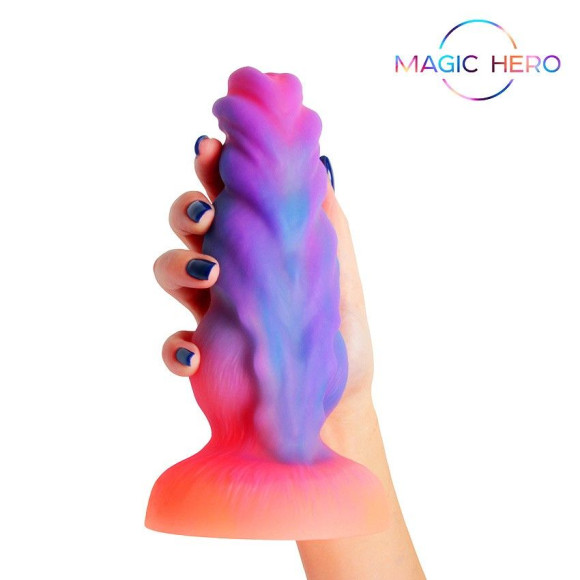 Светящийся в темноте фантаийный стимулятор - 20 см. Светящийся в темноте фантаийный стимулятор - 20 см.