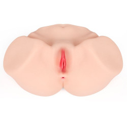 Телесный мастурбатор-полуторс Maria Onehole Real Vagina с двойным слоем материала
