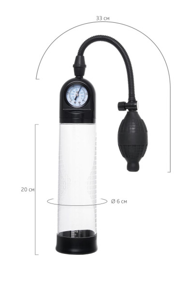 Прозрачная механическая помпа Roald с манометром Прозрачная механическая помпа Roald с манометром