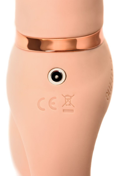 Телесный безремневой вибрострапон Vibrating Bendable Strap-On - size L Телесный безремневой вибрострапон Vibrating Bendable Strap-On - size L