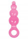 Малая розовая анальная пробка Jolie - Ripples