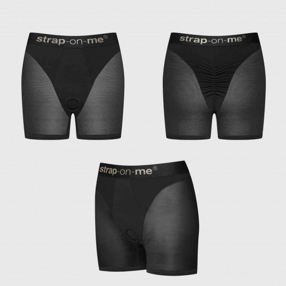 Трусики-шорты для фиксации насадок Strap-on-me Harness Lingerie Halo - size S Трусики-шорты для фиксации насадок Strap-on-me Harness Lingerie Halo - size S