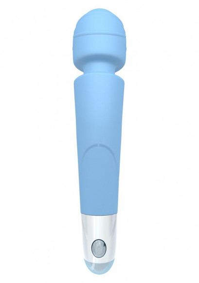 Голубой вибромассажер Soft Touch Body Wand Massager - 20 см. Голубой вибромассажер Soft Touch Body Wand Massager - 20 см.
